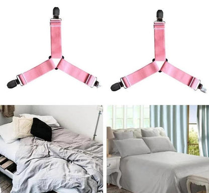 Easy Fit 4 Pack Bed Sheet Straps