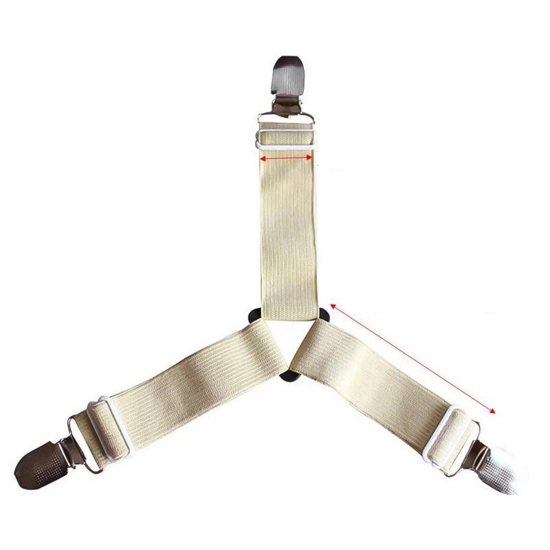Easy Fit 4 Pack Bed Sheet Straps
