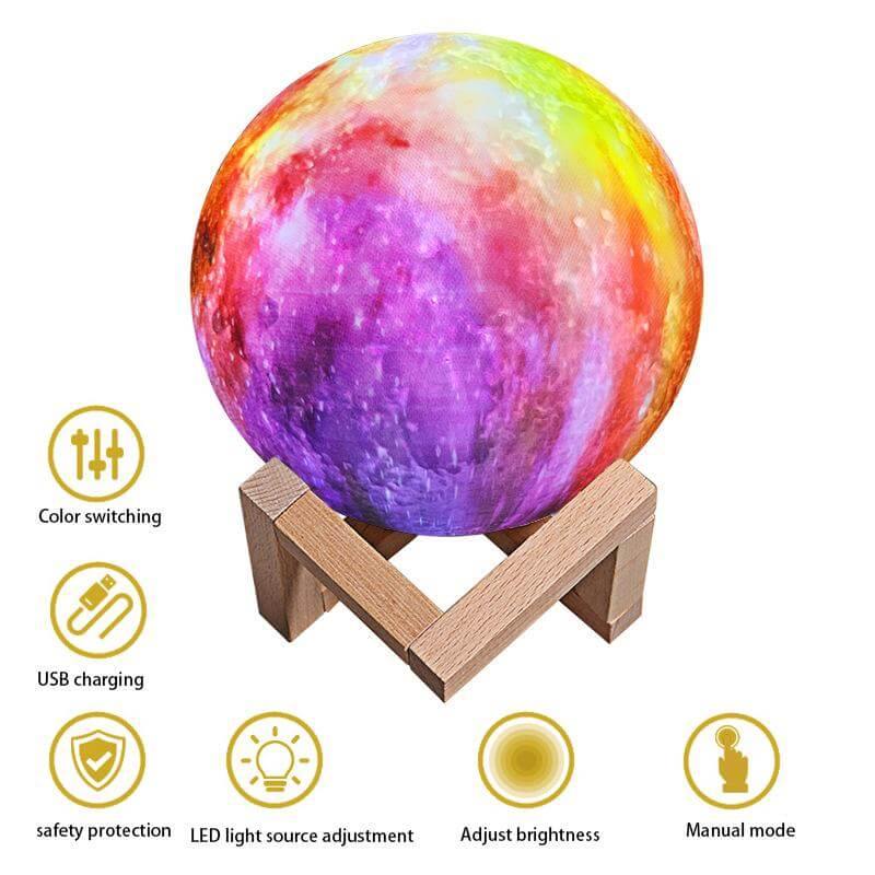 Glowing Moon Bedroom Night Light