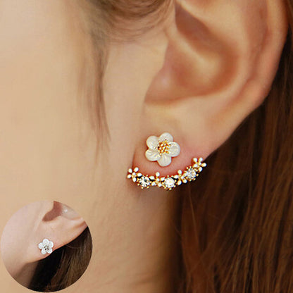 Delicate Floral Drop Earrings - Cofik