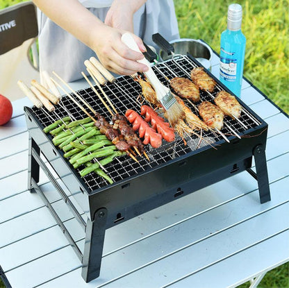 Compact Outdoor Charcoal BBQ Grill Set - Cofik