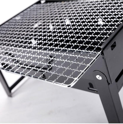 Compact Outdoor Charcoal BBQ Grill Set
