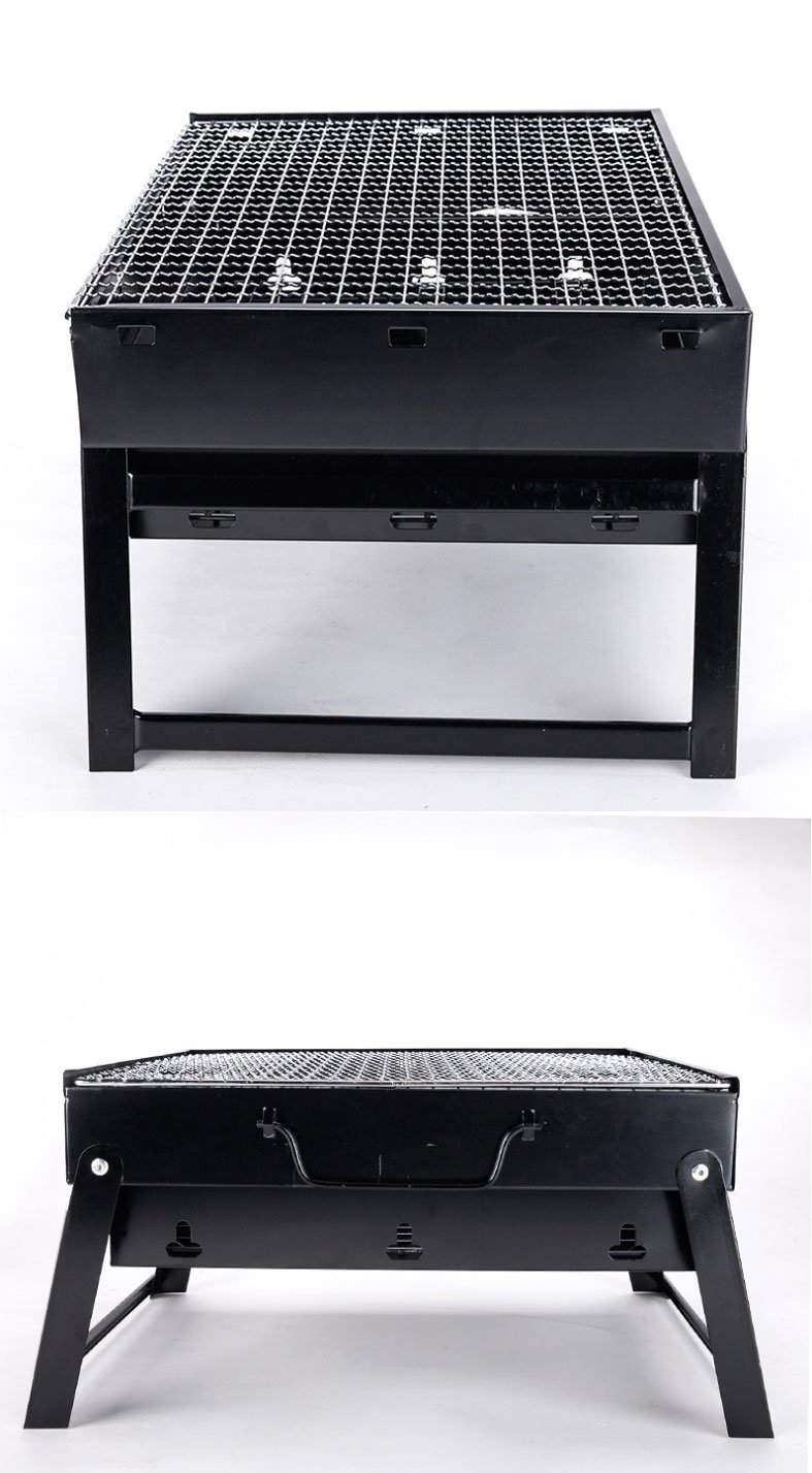 Compact Outdoor Charcoal BBQ Grill Set