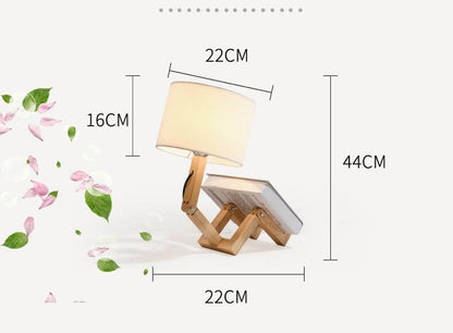 Fun Robot Desk Lamp with Book Stand