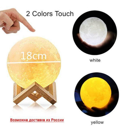 Glowing Moon Bedroom Night Light
