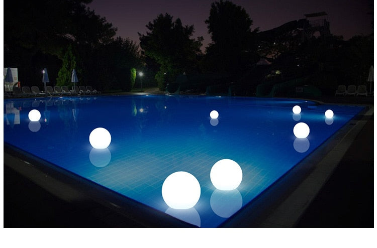 Colorful Outdoor Solar LED Ball Lamp RGB