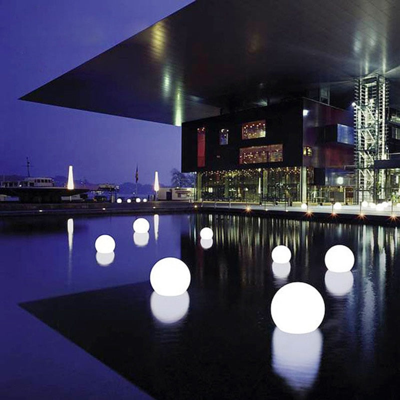 Colorful Outdoor Solar LED Ball Lamp RGB