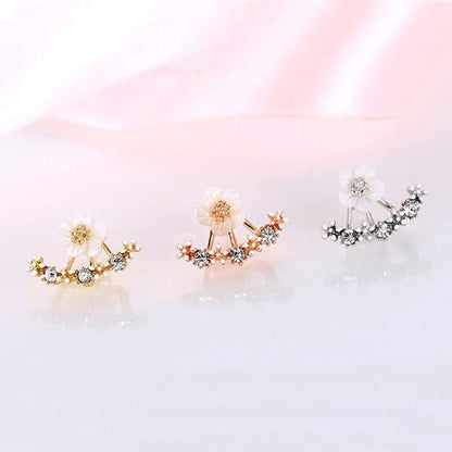 Delicate Floral Drop Earrings