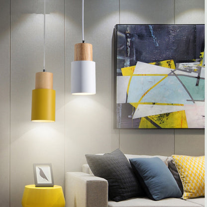 Rustic Wooden Hanging Pendant Light