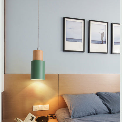 Rustic Wooden Hanging Pendant Light