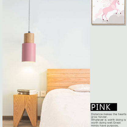 Rustic Wooden Hanging Pendant Light