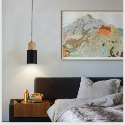 Rustic Wooden Hanging Pendant Light