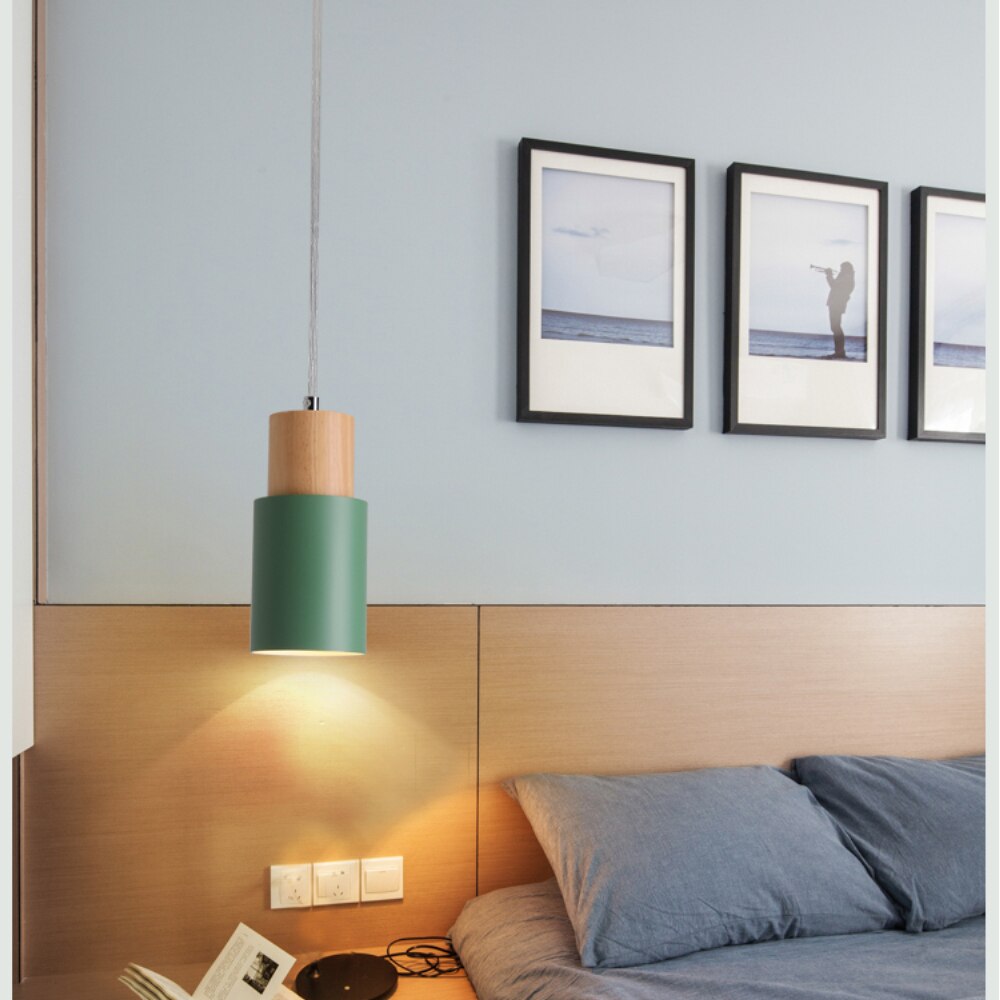 Rustic Wooden Hanging Pendant Light