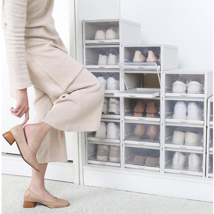 Compact Stackable Shoe Storage Box - Cofik