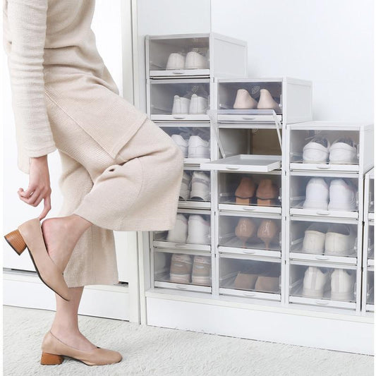 Compact Stackable Shoe Storage Box - Cofik