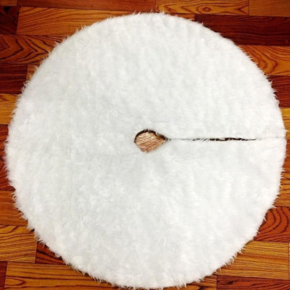 Plush Holiday Tree Mat Cover