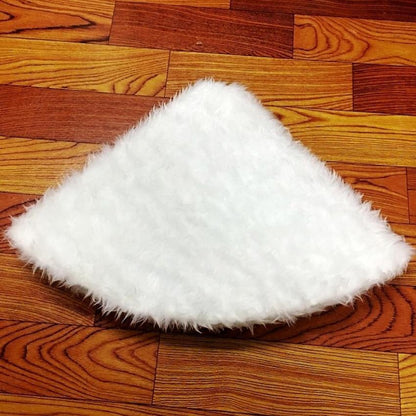 Plush Holiday Tree Mat Cover