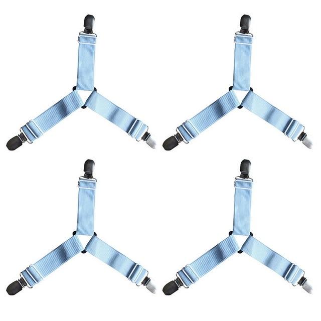 Easy Fit 4 Pack Bed Sheet Straps