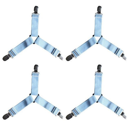 Easy Fit 4 Pack Bed Sheet Straps