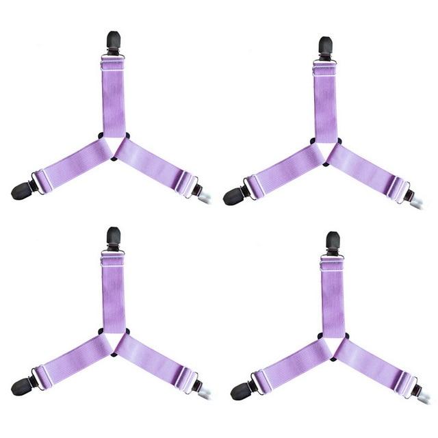 Easy Fit 4 Pack Bed Sheet Straps