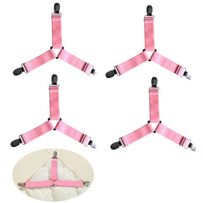 Easy Fit 4 Pack Bed Sheet Straps