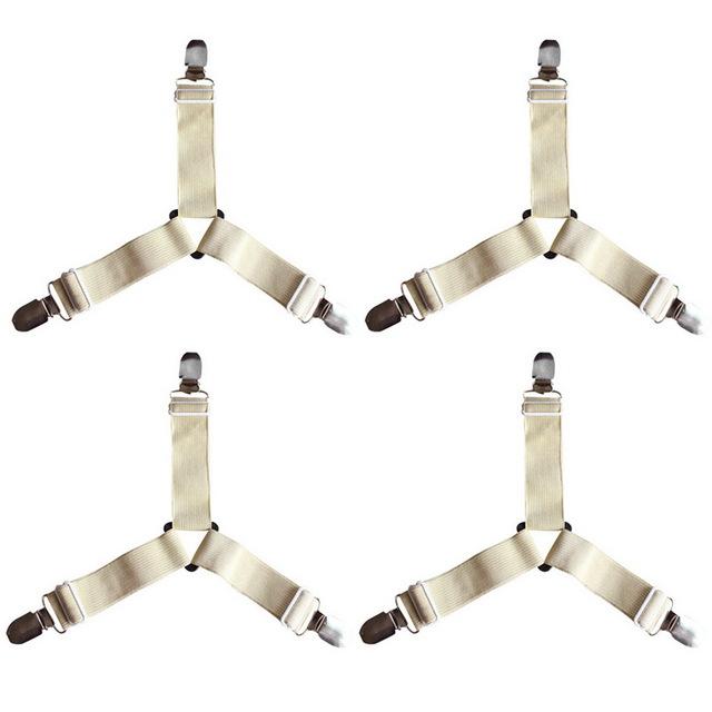 Easy Fit 4 Pack Bed Sheet Straps