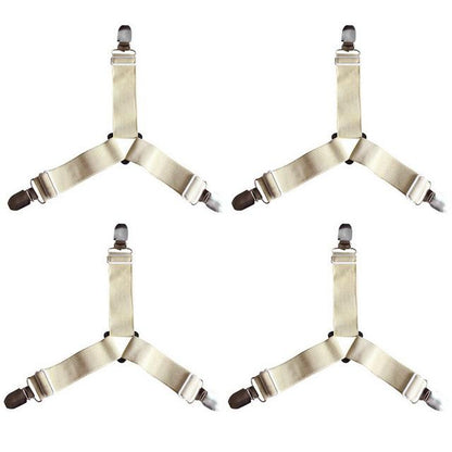 Easy Fit 4 Pack Bed Sheet Straps
