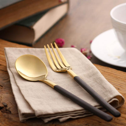 Luxury Gold Plated Flatware Set