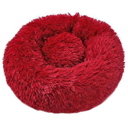 Plush Fake Fur Dog Bed