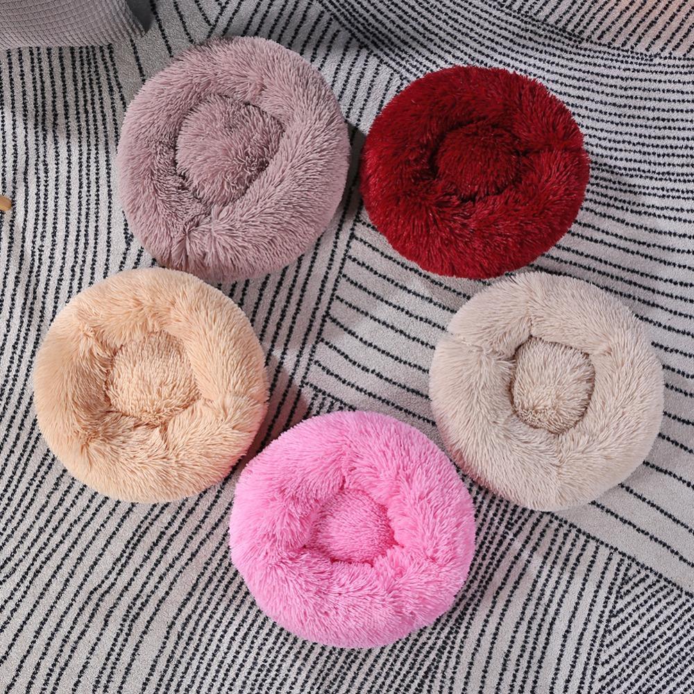 Plush Fake Fur Dog Bed
