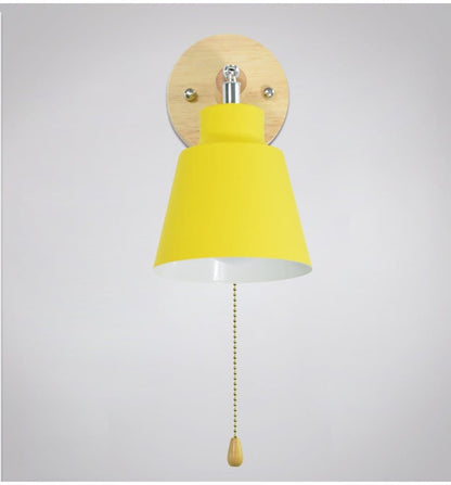 Adjustable Swing Arm Wall Lamp with Pull Cord Switch