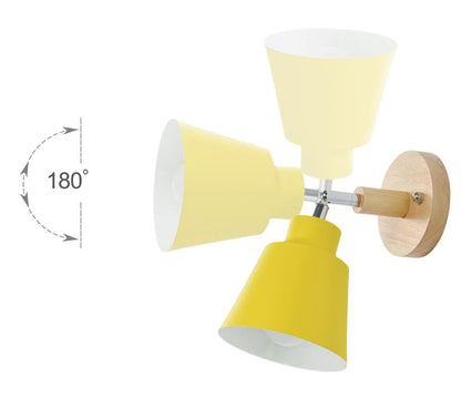 Adjustable Swing Arm Wall Lamp with Pull Cord Switch