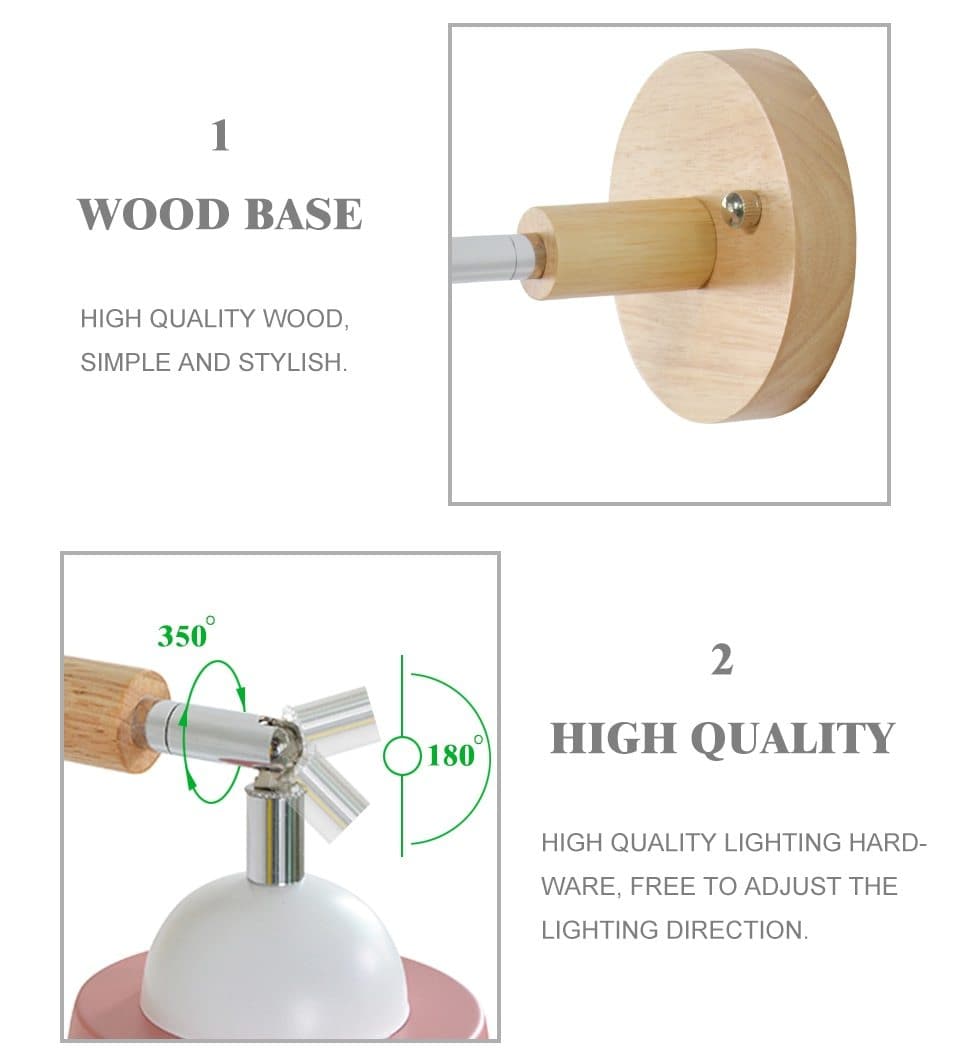 Adjustable Swing Arm Wall Lamp with Pull Cord Switch