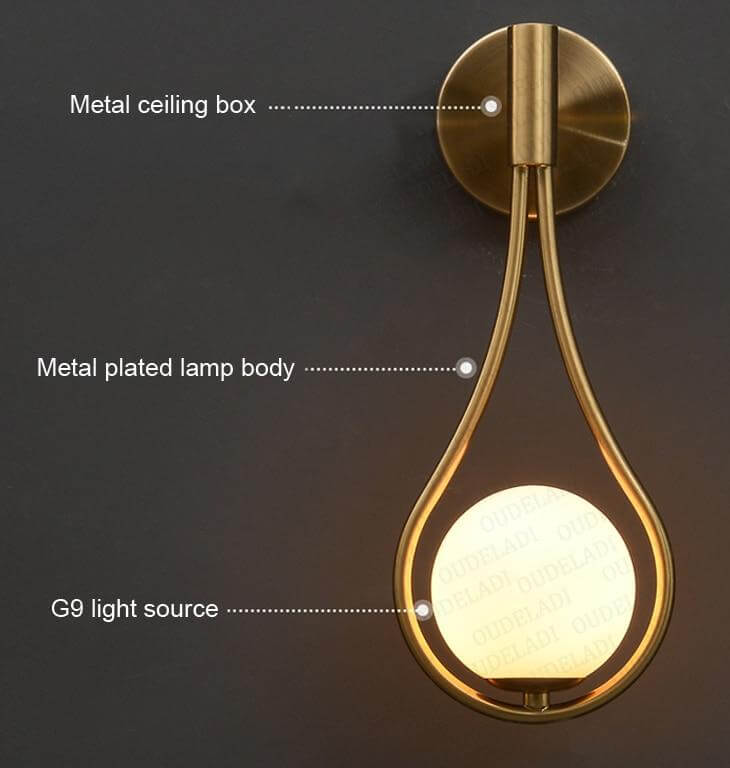 Simple Scandinavian White Wall Light | Noxord
