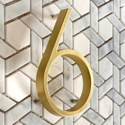 Luxury Brass Home Address Numbers