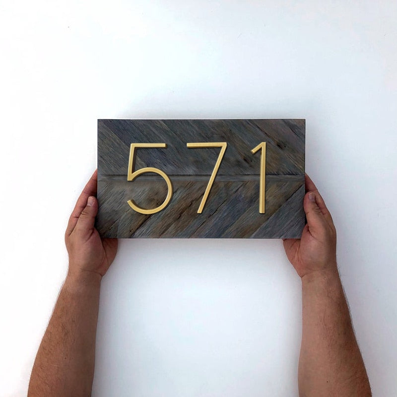 Luxury Brass Home Address Numbers