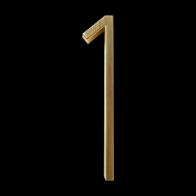 Luxury Brass Home Address Numbers