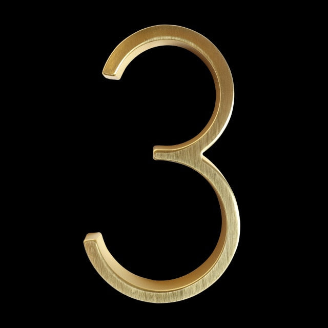 Luxury Brass Home Address Numbers