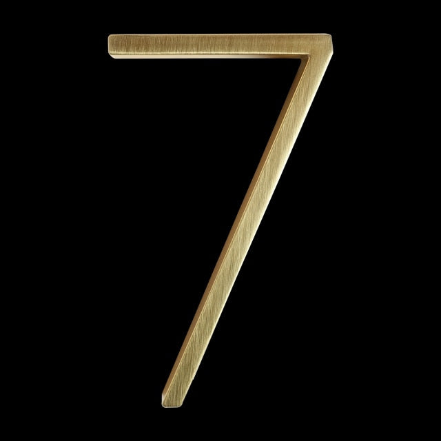 Luxury Brass Home Address Numbers