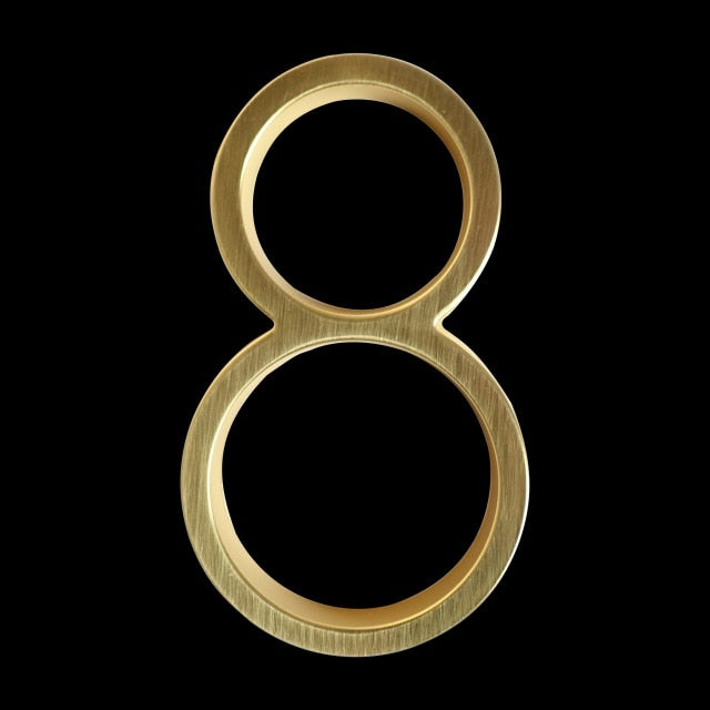 Luxury Brass Home Address Numbers