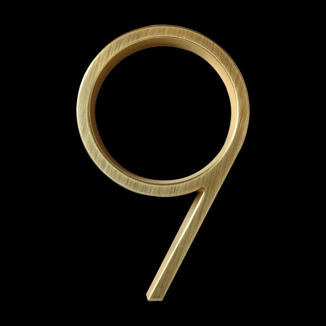Luxury Brass Home Address Numbers