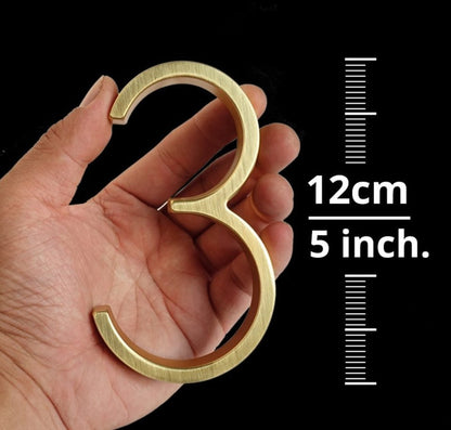 Luxury Brass Home Address Numbers