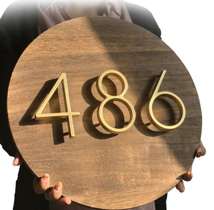 Luxury Brass Home Address Numbers