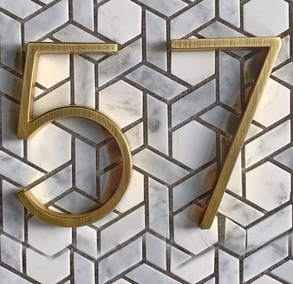 Luxury Brass Home Address Numbers