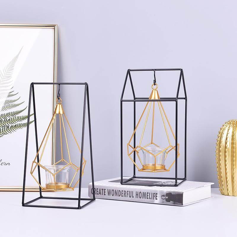 Luxury Metal Candle Lantern Holder