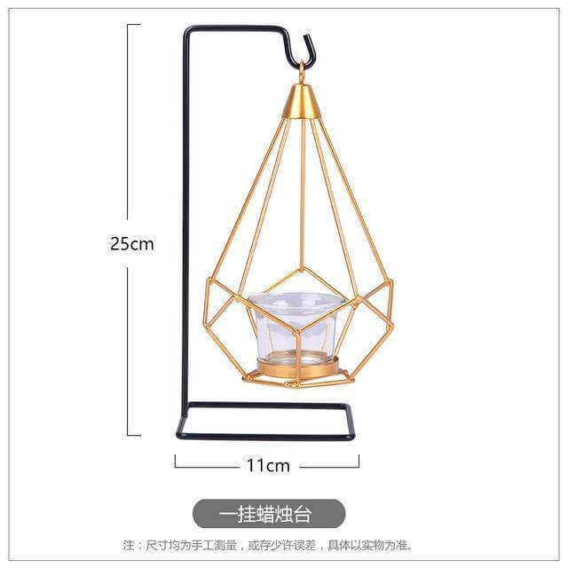 Luxury Metal Candle Lantern Holder - Cofik