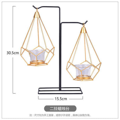 Luxury Metal Candle Lantern Holder