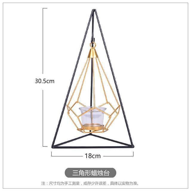 Luxury Metal Candle Lantern Holder