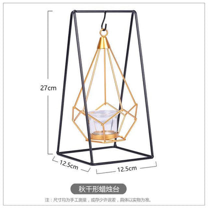 Luxury Metal Candle Lantern Holder
