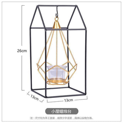 Luxury Metal Candle Lantern Holder